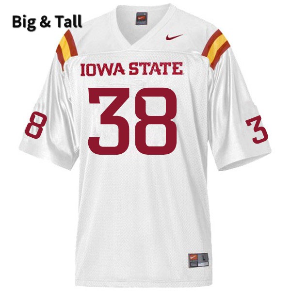 Iowa State Cyclones Men's #38 Ar'Quel Smith Nike NCAA Authentic White Big & Tall College Stitched Football Jersey WM42J54FR